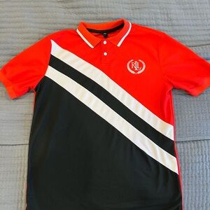 Ralph Lauren Men's Red and Black Polo Shirt